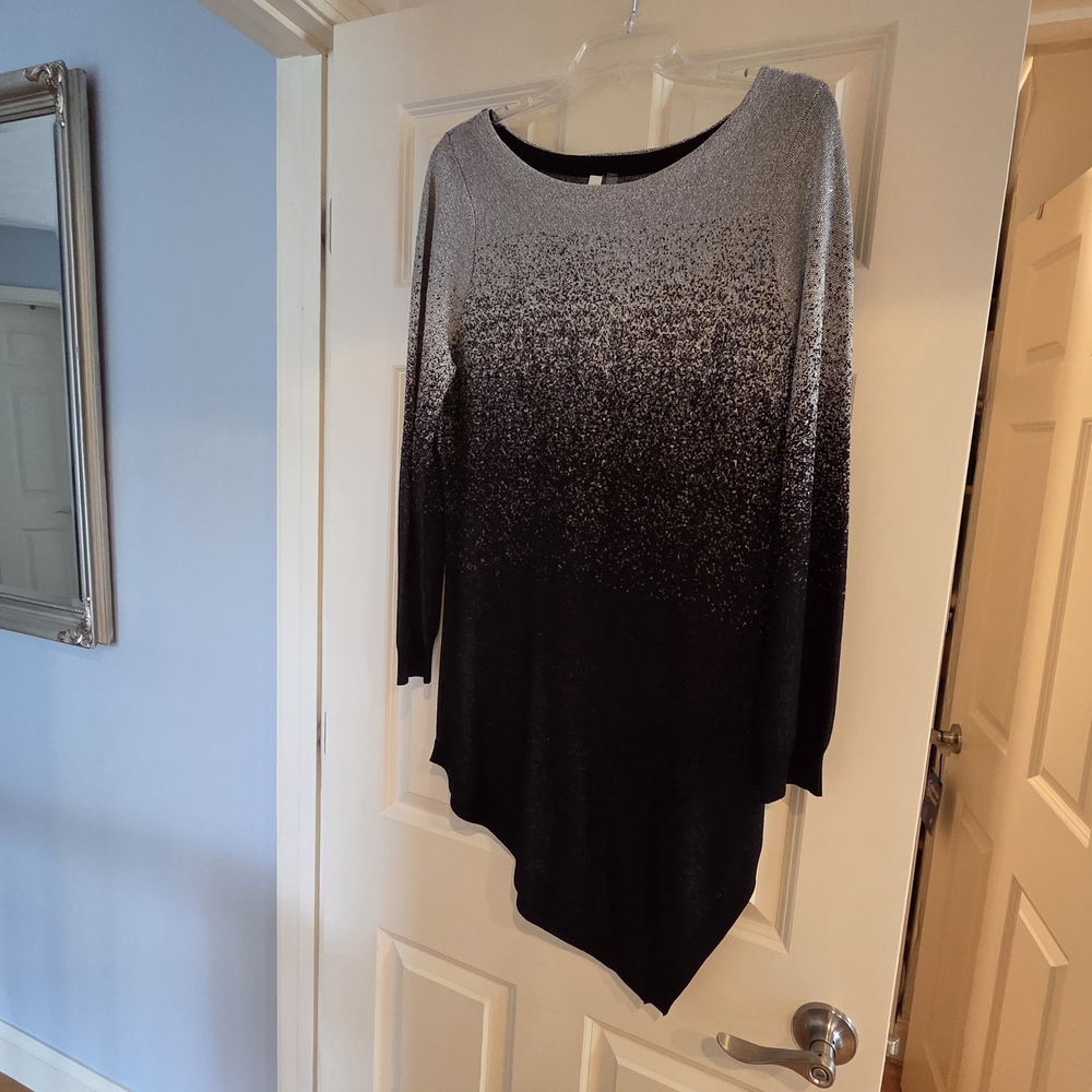 Collection B Black and Gray Ombre Tunic XL
